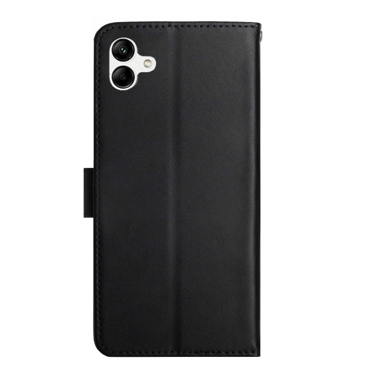 For Samsung Galaxy A06 4G HT02 Genuine Leather Fingerprint-proof Flip Phone Case