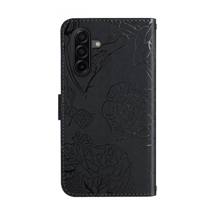 For Samsung Galaxy A27 5G Skin Feel Butterfly Embossed Flip Leather Phone Case