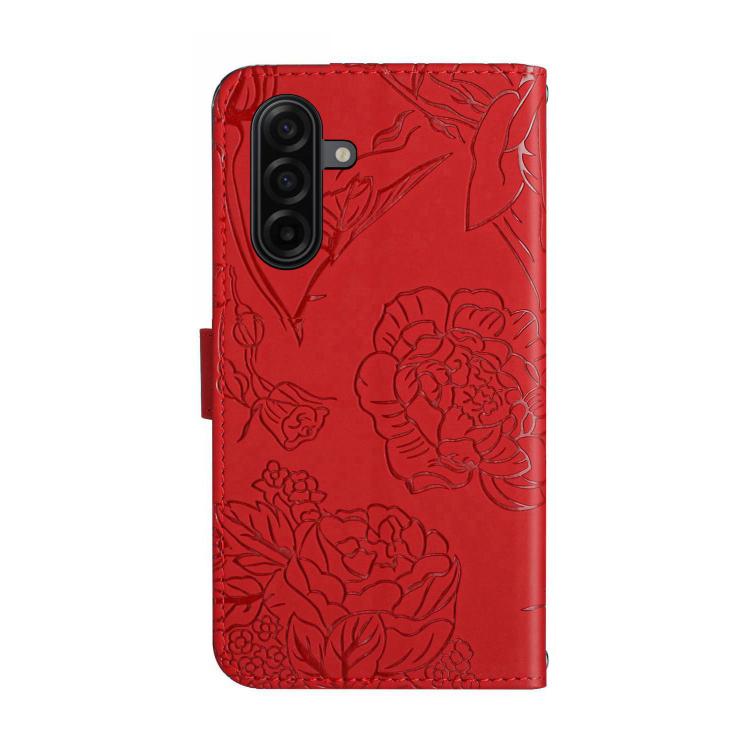 For Samsung Galaxy A27 5G Skin Feel Butterfly Embossed Flip Leather Phone Case