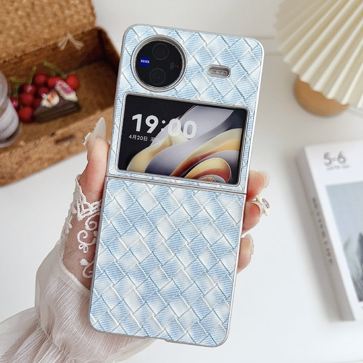For vivo X Flip Colorful Woven Pattern Full Coverage Phone Case