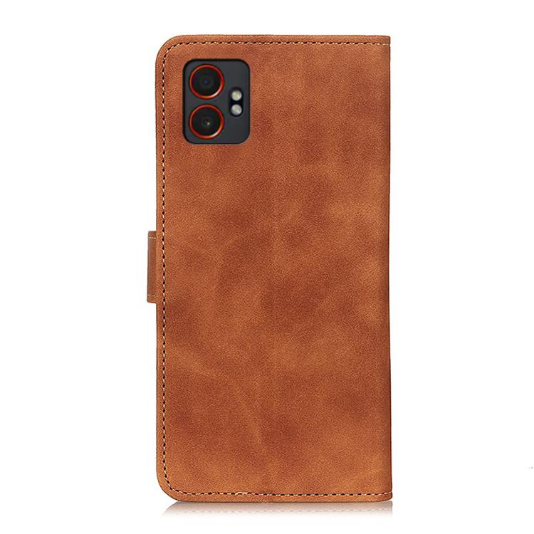 For Samsung Galaxy XCover7 Pro KHAZNEH Retro Texture Horizontal Flip Leather Phone Case
