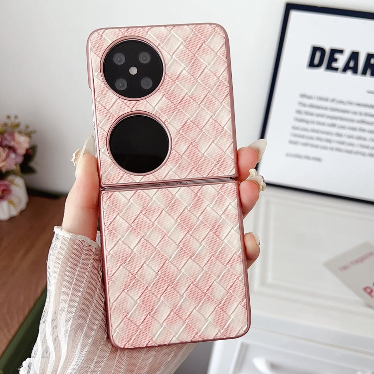 For Huawei Pocket 2 Colorful Woven Pattern Full Coverage Phone Case