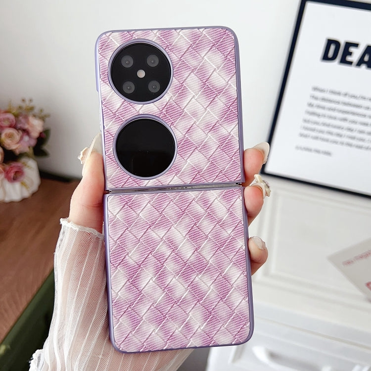 For Huawei Pocket 2 Colorful Woven Pattern Full Coverage Phone Case