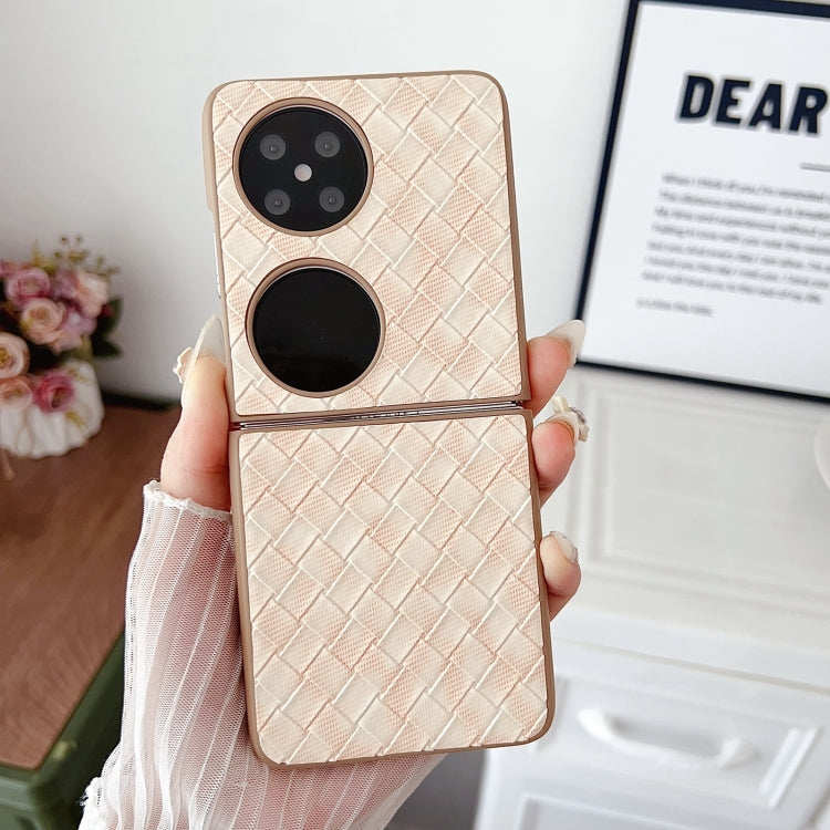 For Huawei Pocket 2 Colorful Woven Pattern Full Coverage Phone Case