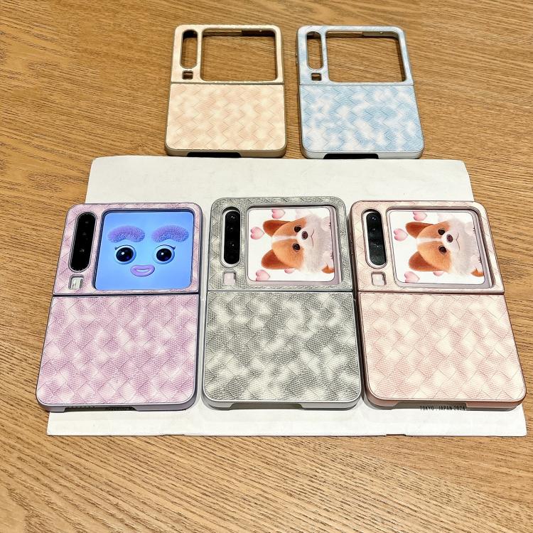For Huawei Pura X Colorful Woven Pattern Full Coverage Phone Case