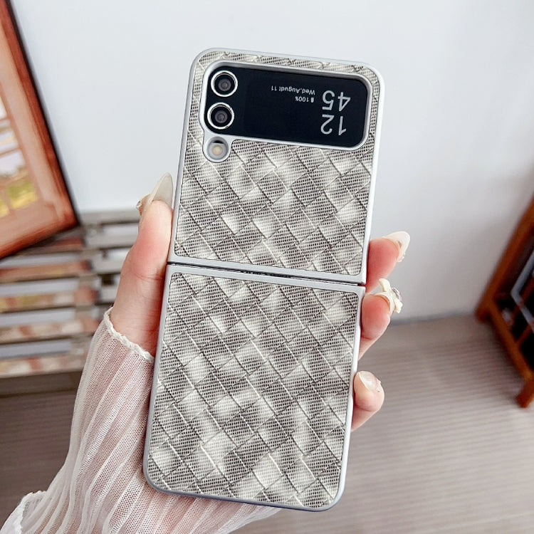 For Samsung Galaxy Z Flip4 5G Colorful Woven Pattern Full Coverage Phone Case