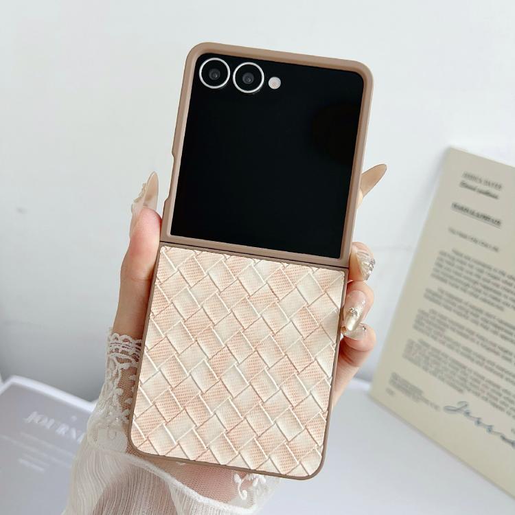 For Samsung Galaxy Z Flip7 5G Colorful Woven Pattern Full Coverage Phone Case