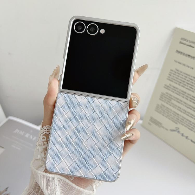 For Samsung Galaxy Z Flip7 5G Colorful Woven Pattern Full Coverage Phone Case