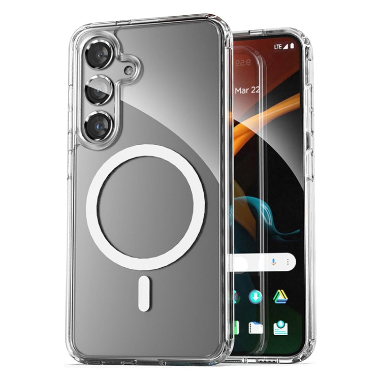 For Samsung Galaxy S24+ 5G ViLi MAG-C Series MagSafe Magnetic PC + TPU Phone Case - Transparent