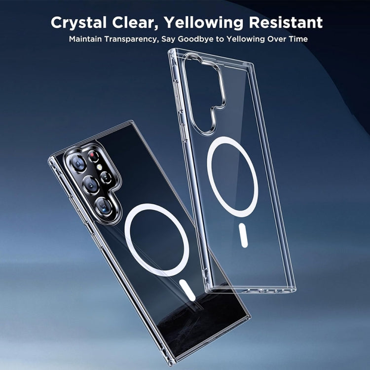 For Samsung Galaxy S24+ 5G ViLi MAG-C Series MagSafe Magnetic PC + TPU Phone Case - Transparent