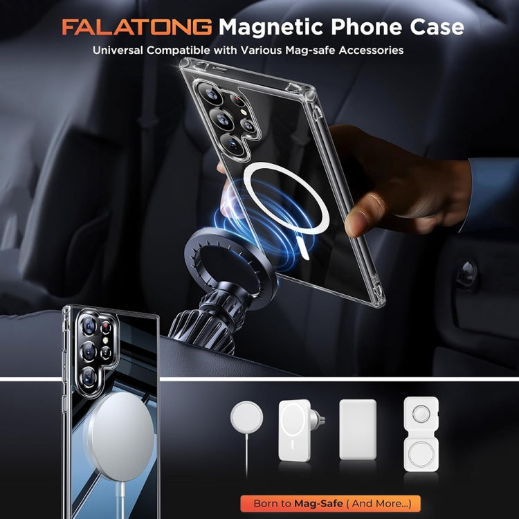 For Samsung Galaxy S24 Ultra 5G ViLi MAG-C Series MagSafe Magnetic PC + TPU Phone Case - Transparent