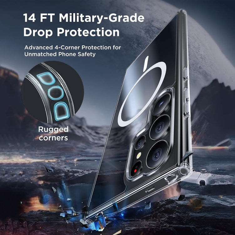For Samsung Galaxy S24 Ultra 5G ViLi MAG-C Series MagSafe Magnetic PC + TPU Phone Case - Transparent