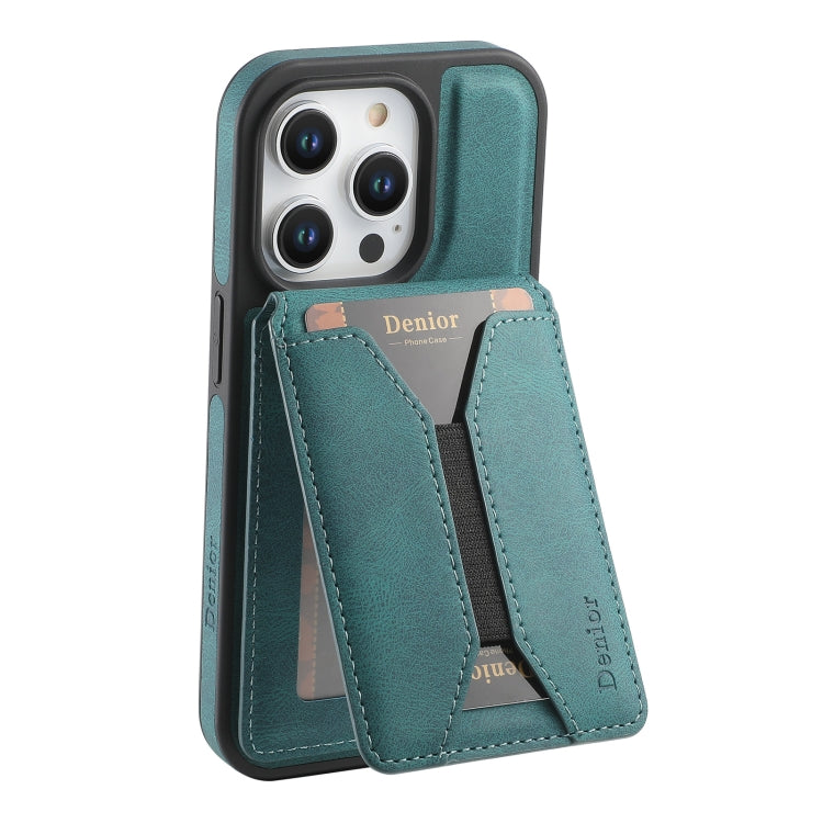 For iPhone 13 Pro Max Denior D17 Skin Feel MagSafe Detachable Card Slot Phone Case
