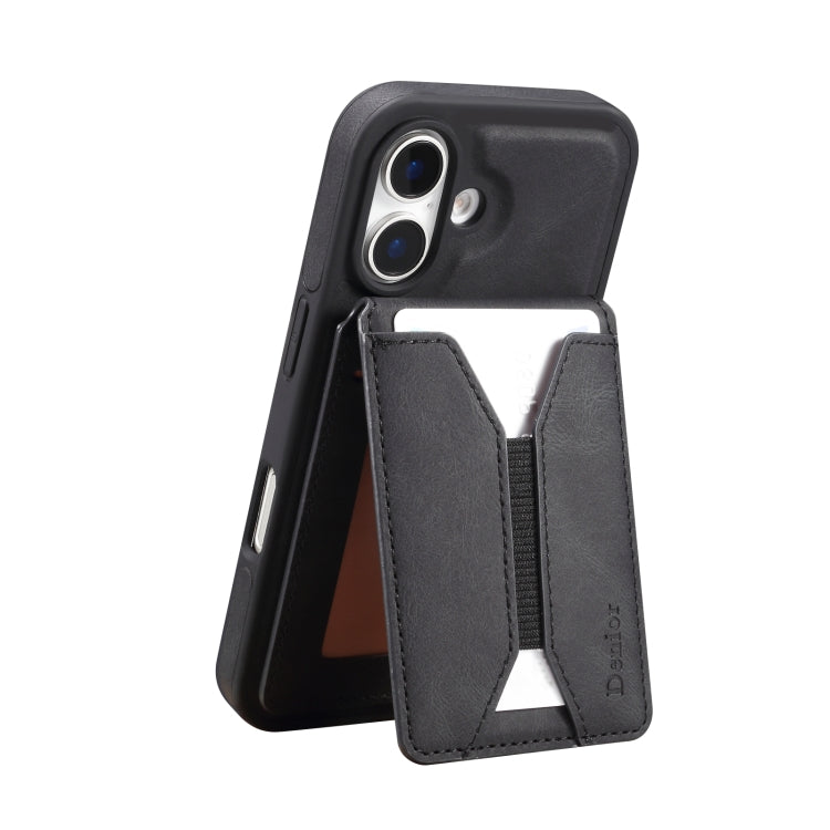 For iPhone 16 Denior D17 Skin Feel MagSafe Detachable Card Slot Phone Case