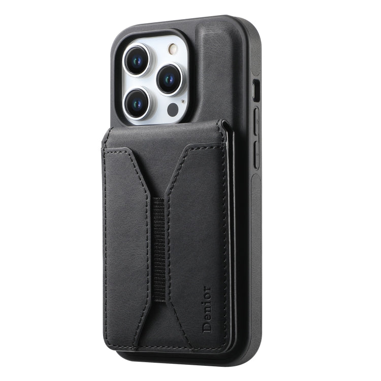 For iPhone 16 Pro Denior D17 Skin Feel MagSafe Detachable Card Slot Phone Case