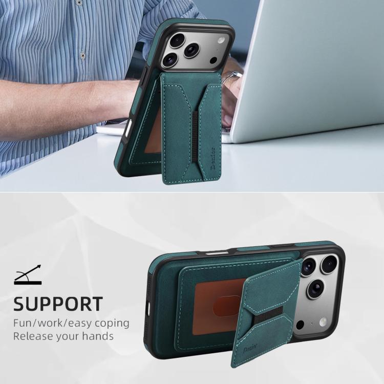For iPhone 17 Pro Max Denior D17 Skin Feel MagSafe Detachable Card Slot Phone Case
