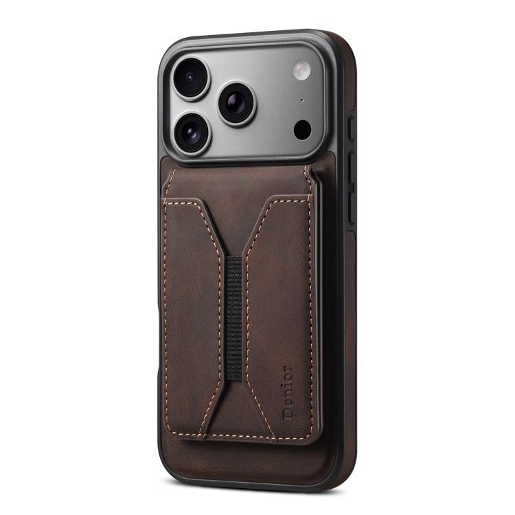 For iPhone 17 Pro Max Denior D17 Skin Feel MagSafe Detachable Card Slot Phone Case