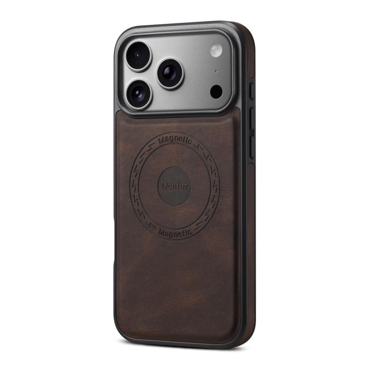 For iPhone 17 Pro Max Denior D17 Skin Feel MagSafe Detachable Card Slot Phone Case