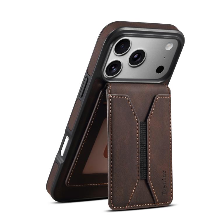 For iPhone 17 Pro Max Denior D17 Skin Feel MagSafe Detachable Card Slot Phone Case