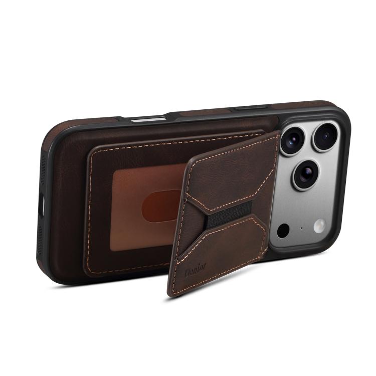 For iPhone 17 Pro Max Denior D17 Skin Feel MagSafe Detachable Card Slot Phone Case