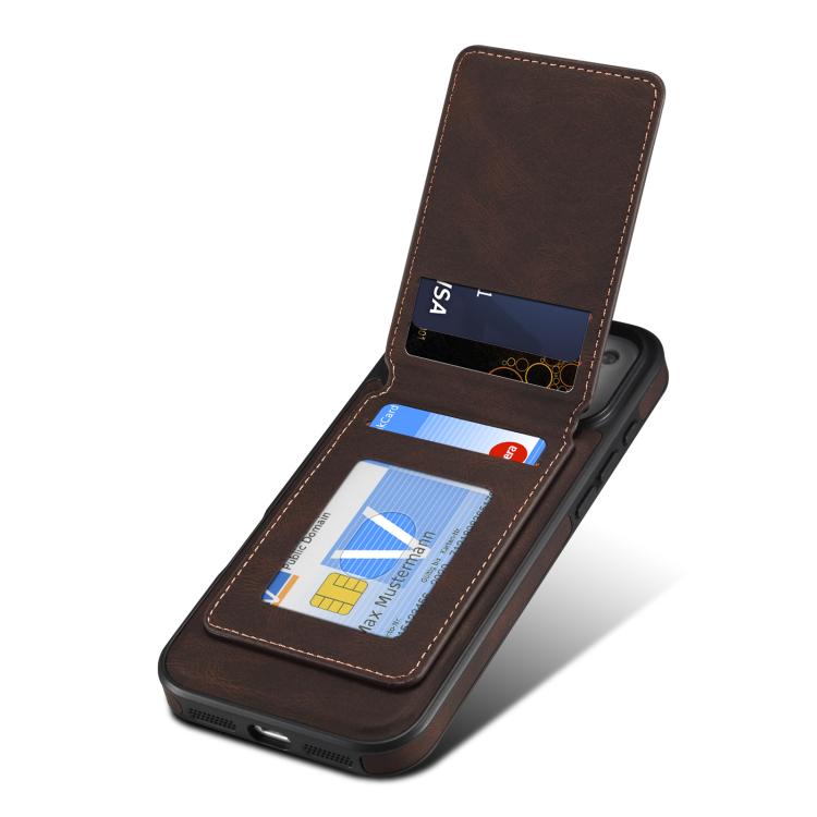 For iPhone 17 Pro Max Denior D17 Skin Feel MagSafe Detachable Card Slot Phone Case