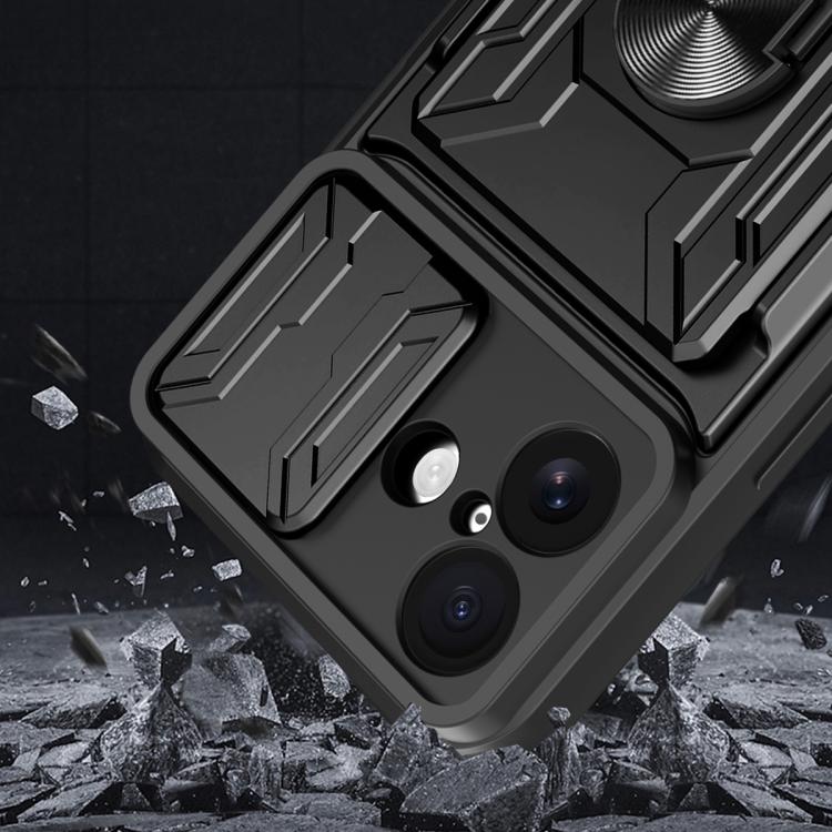 For iPhone 17 Sliding Camshield TPU+PC Phone Case with Card Slot
