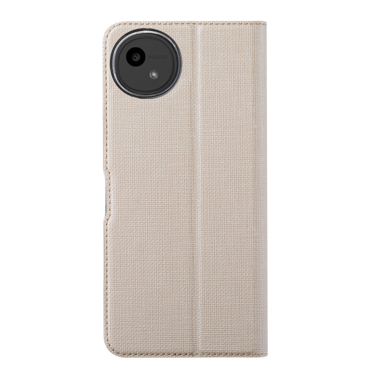For Sharp Aquos Wish4 ViLi DMX Series TPU + PU Leather Magnetic Phone Case