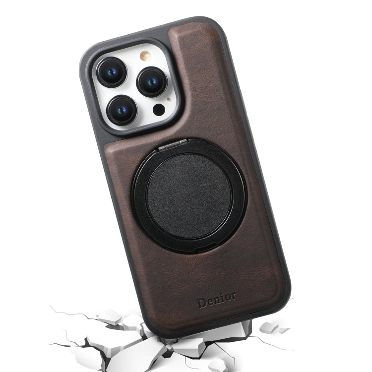 For iPhone 13 Pro Max Denior A14 Skin Feel Rotating Holder MagSafe Phone Case