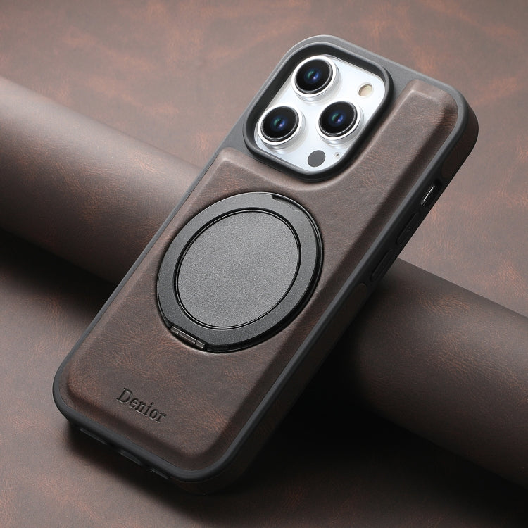 For iPhone 14 Pro Max Denior A14 Skin Feel Rotating Holder MagSafe Phone Case
