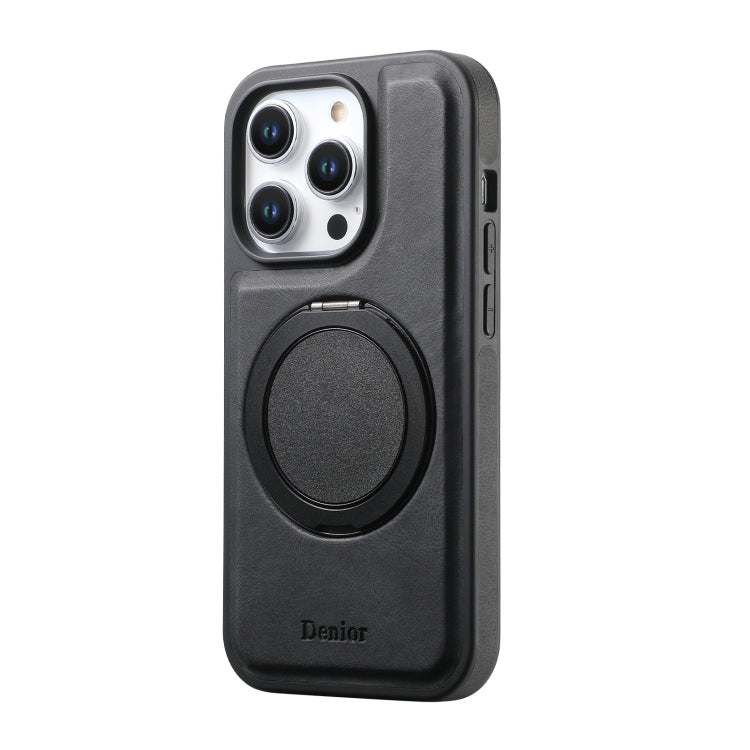 For iPhone 15 Denior A14 Skin Feel Rotating Holder MagSafe Phone Case