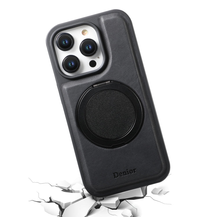 For iPhone 15 Denior A14 Skin Feel Rotating Holder MagSafe Phone Case