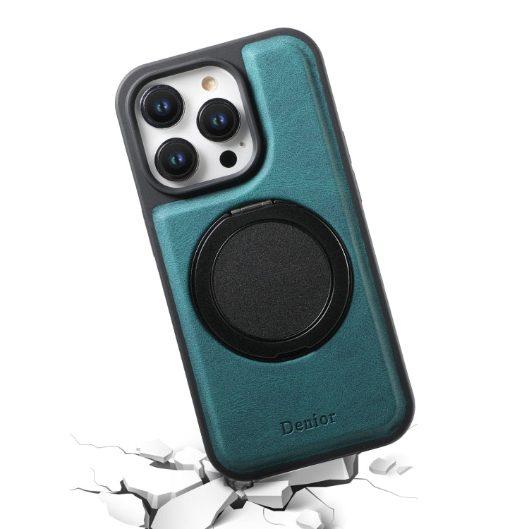 For iPhone 15 Pro Denior A14 Skin Feel Rotating Holder MagSafe Phone Case