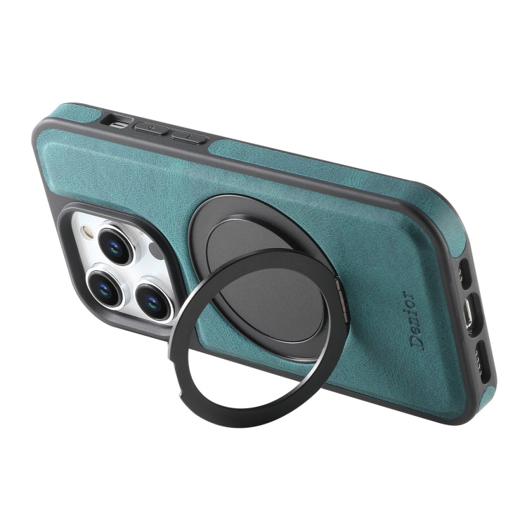 For iPhone 15 Pro Denior A14 Skin Feel Rotating Holder MagSafe Phone Case