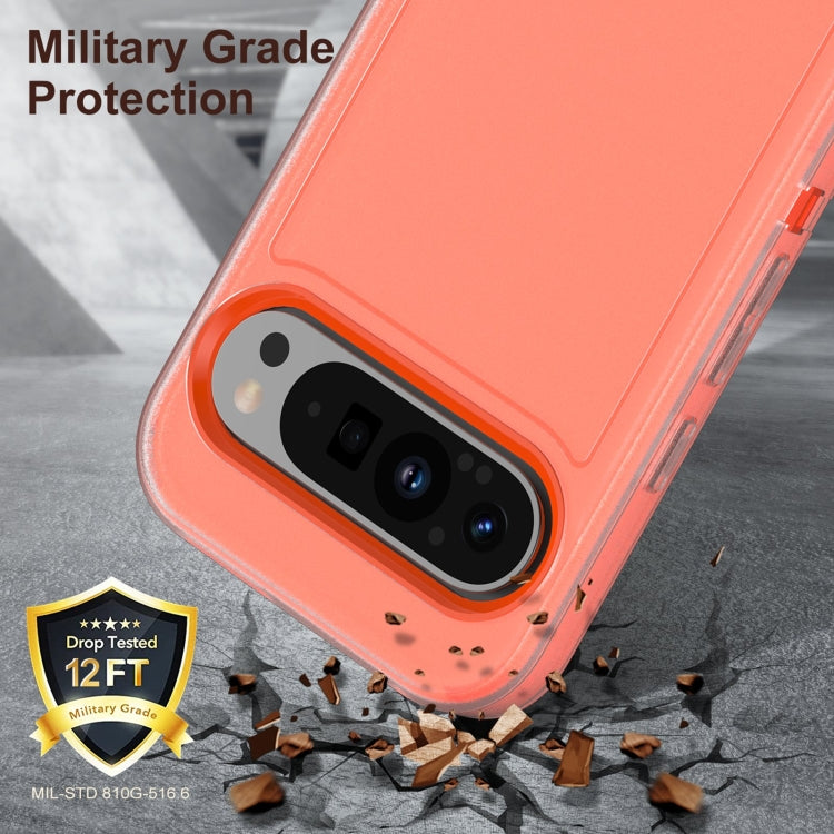For Google Pixel 9 Pro Rugged PC + Silicone Phone Case with Holder