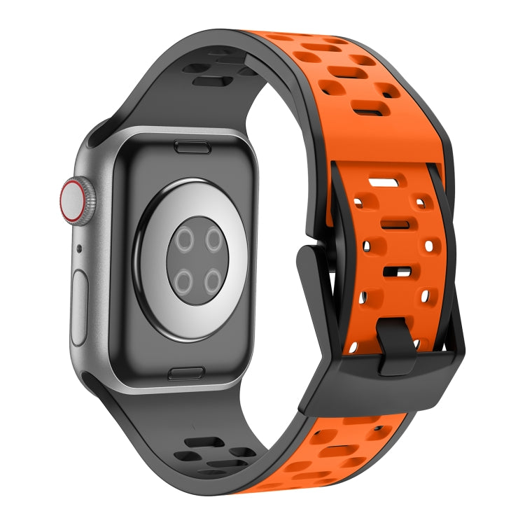For Apple Watch Ultra 2 49mm Meteorite Two-color Silicone Watch Band