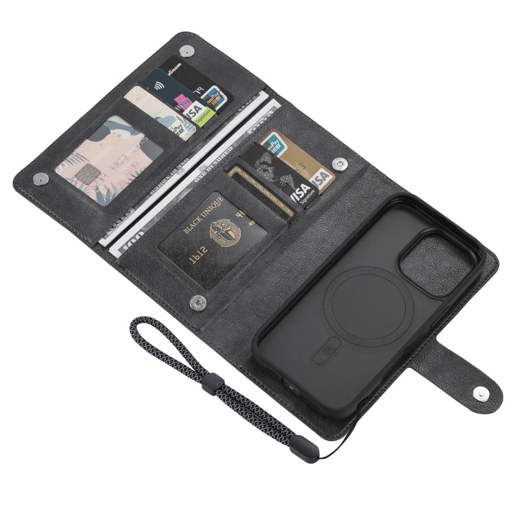For iPhone 16 Pro ViLi GVA Series MagSafe Magnetic RFID Leather Phone Case