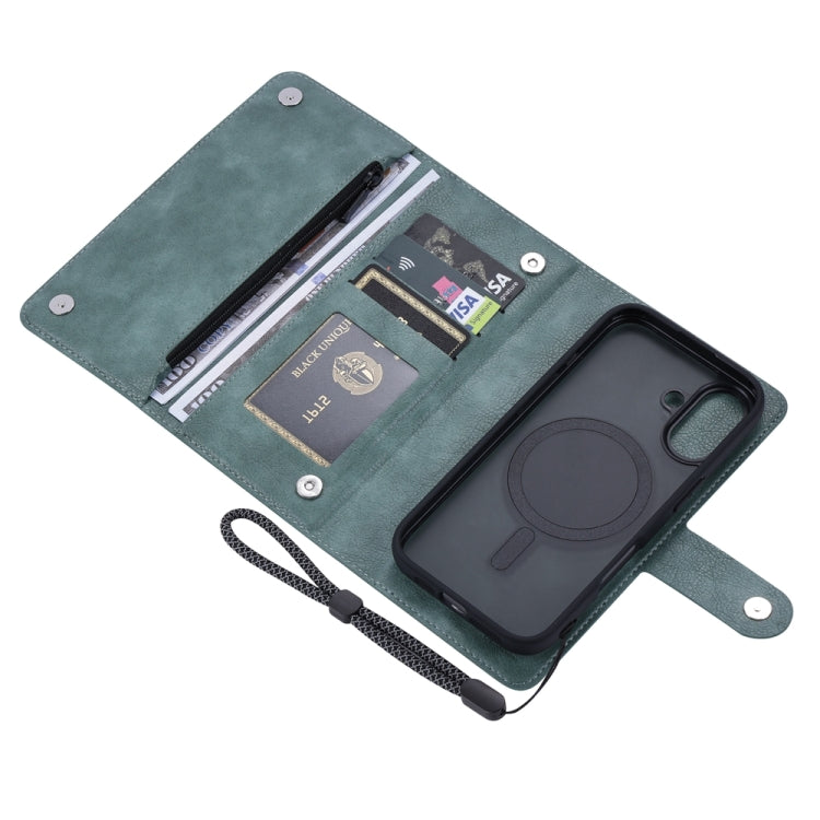 For iPhone 16 ViLi GVS Series MagSafe Magnetic RFID Leather Phone Case