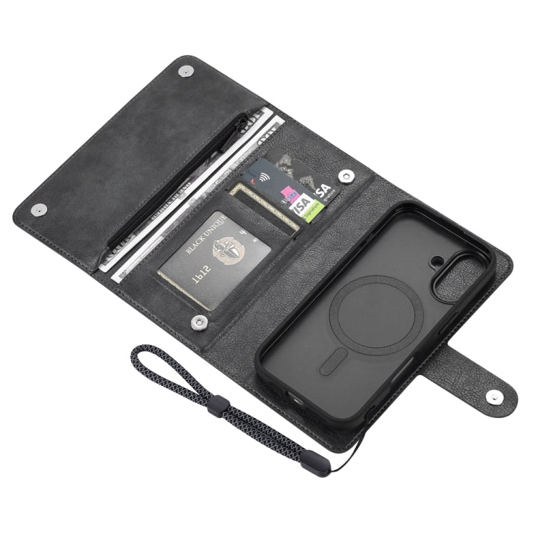 For iPhone 16 Plus ViLi GVS Series MagSafe Magnetic RFID Leather Phone Case