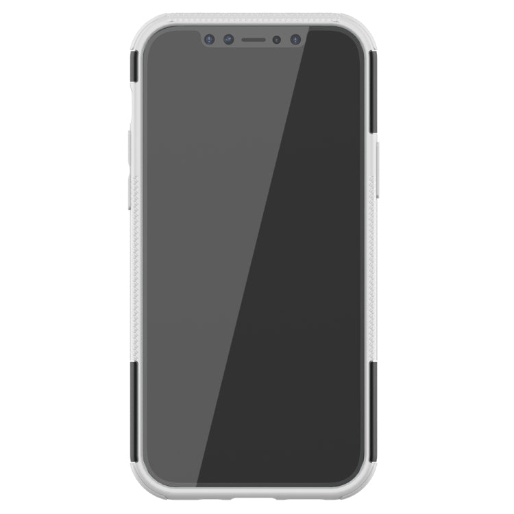 For iPhone 12 mini Tire Texture Shockproof TPU + PC Protective Case with Holder