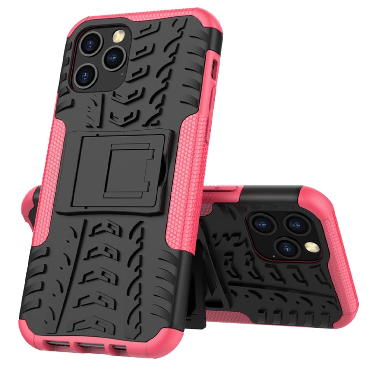 For iPhone 12 mini Tire Texture Shockproof TPU + PC Protective Case with Holder