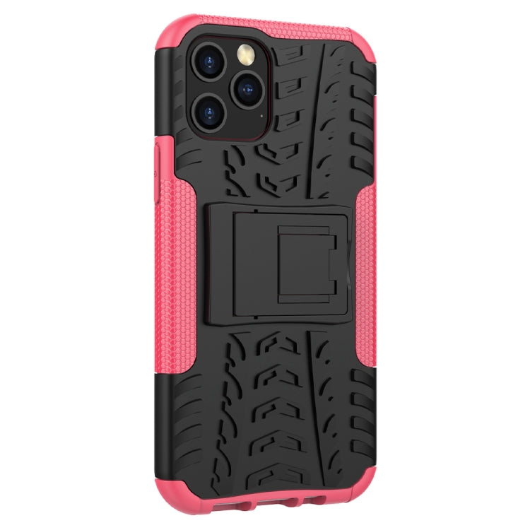 For iPhone 12 mini Tire Texture Shockproof TPU + PC Protective Case with Holder