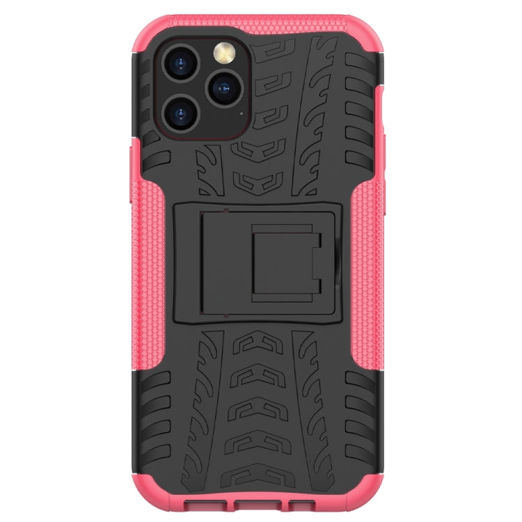 For iPhone 12 mini Tire Texture Shockproof TPU + PC Protective Case with Holder