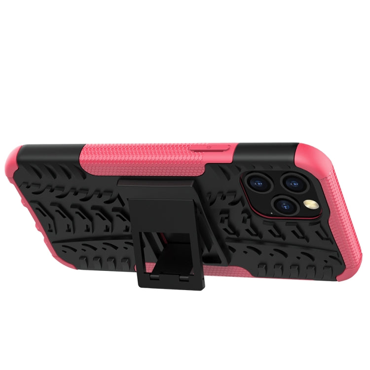 For iPhone 12 mini Tire Texture Shockproof TPU + PC Protective Case with Holder