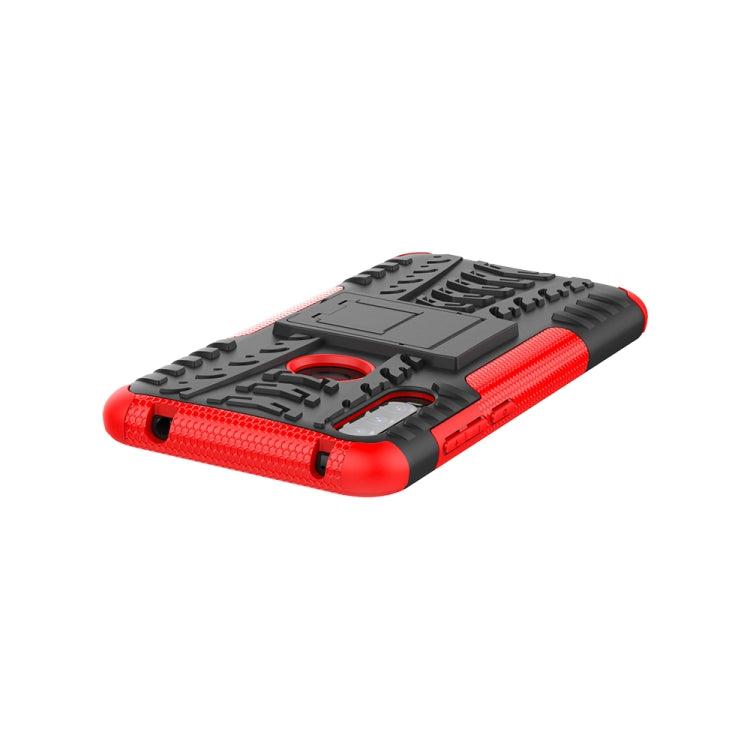 For Alcatel 3L (2020) Tire Texture Shockproof TPU + PC Protective Case with Holder