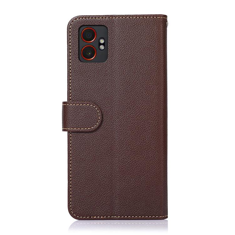 For Samsung Galaxy XCover7 Pro KHAZNEH Litchi Texture Leather RFID Phone Case