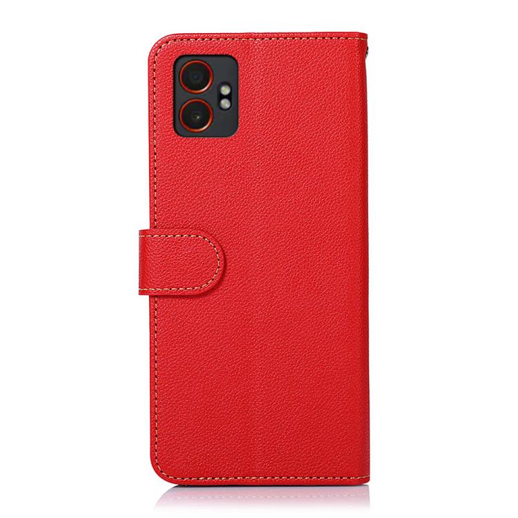 For Samsung Galaxy XCover7 Pro KHAZNEH Litchi Texture Leather RFID Phone Case