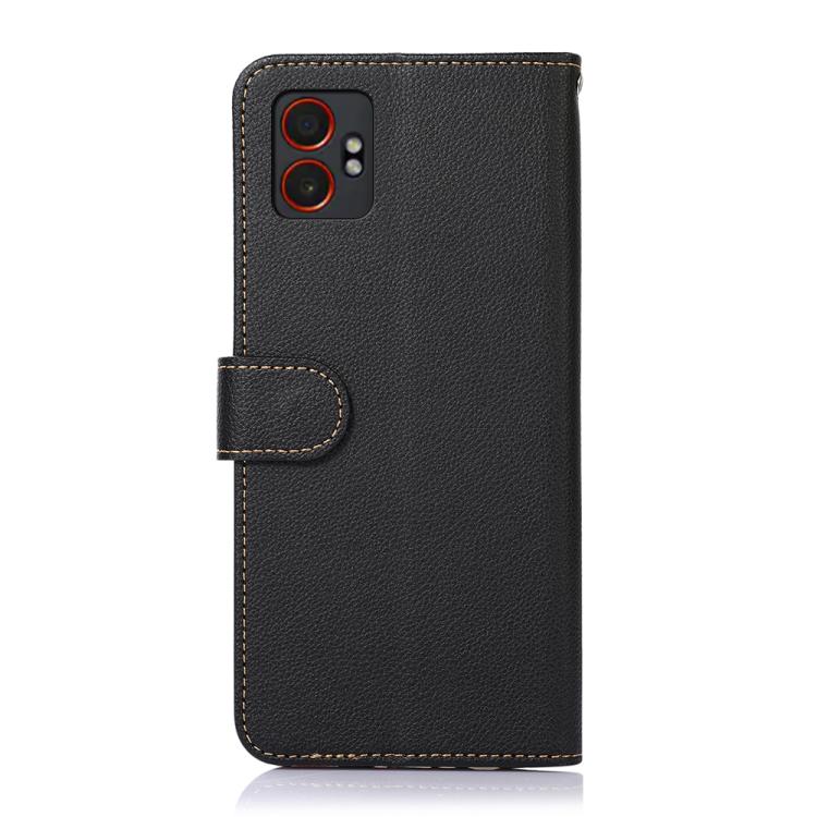 For Samsung Galaxy XCover7 Pro KHAZNEH Litchi Texture Leather RFID Phone Case