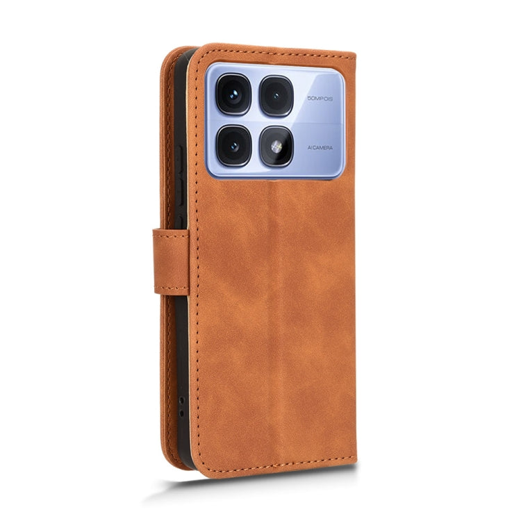 For Redmi K70 Ultra Skin Feel Magnetic Flip Leather Phone Case