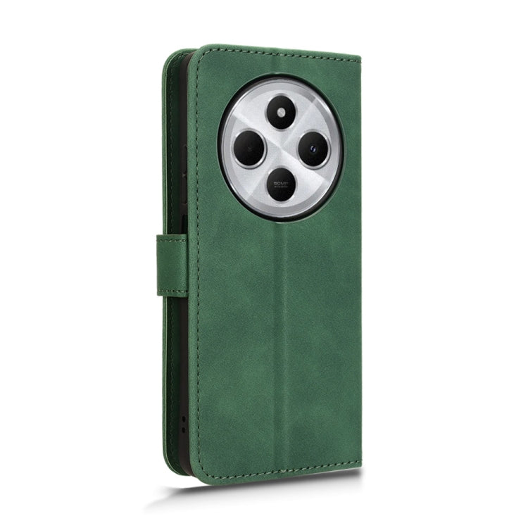 For Redmi 14C Skin Feel Magnetic Flip Leather Phone Case