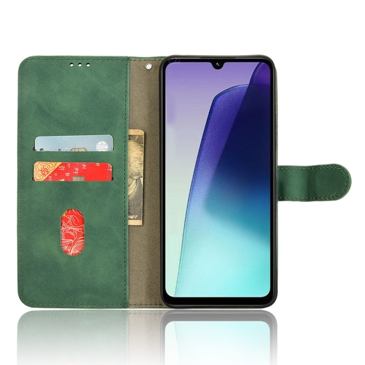For Redmi 14C Skin Feel Magnetic Flip Leather Phone Case